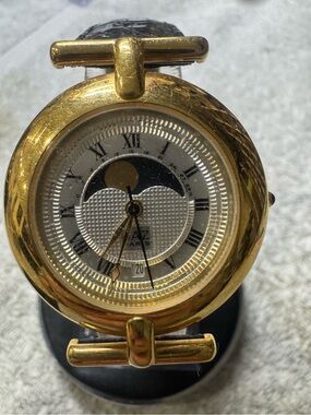 Gold Moonphase Wall Clock by Jaz